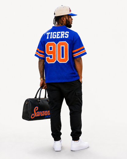 Savannah State Legacy travel bag with Tigers 90 jersey back view