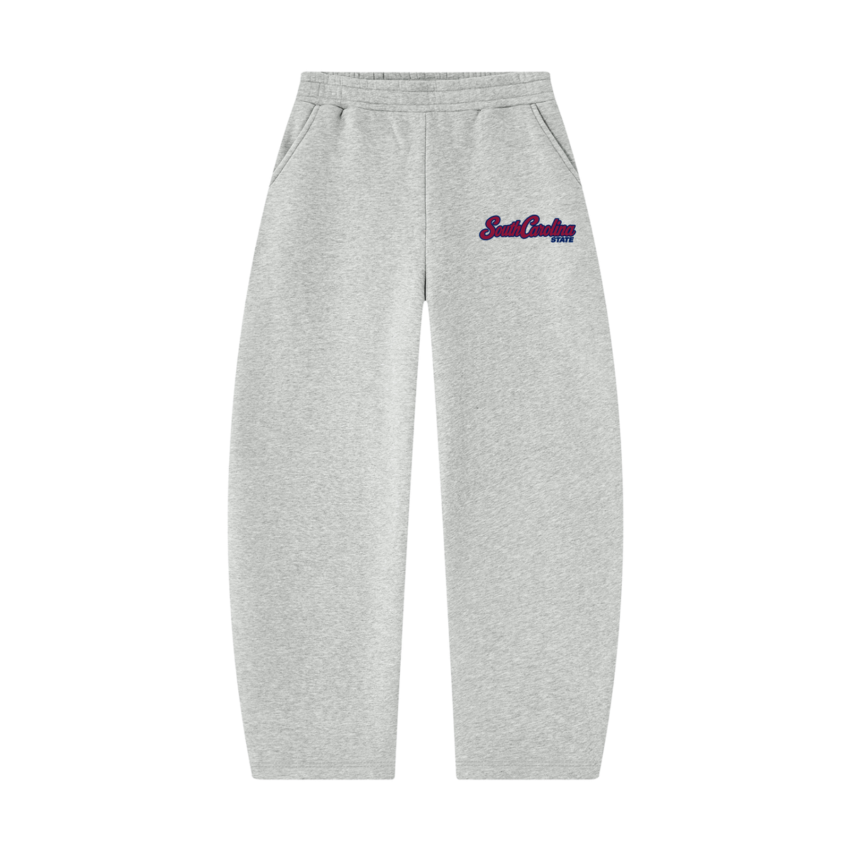 South Carolina State Campus Collection wide leg sweatpants on white background