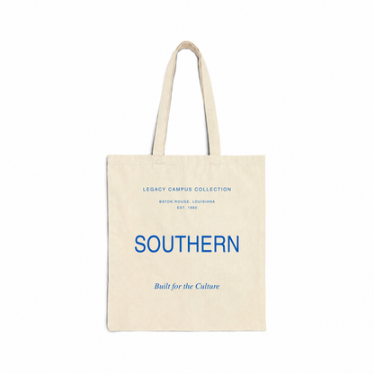 Southern Legacy Campus Tote in natural canvas