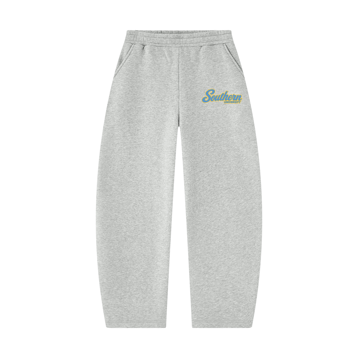 Southern University Campus Collection wide leg sweatpants on white background