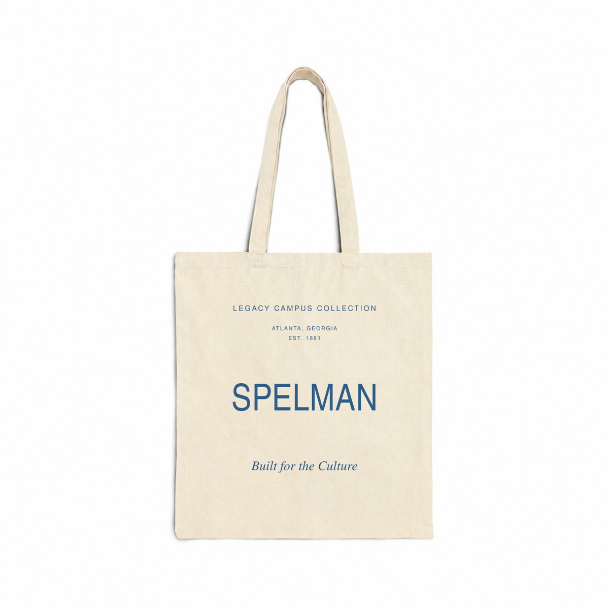 Spelman Legacy Campus Tote in natural canvas