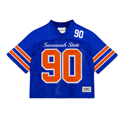 Savannah State Tigers ’90 Mesh Jersey — Royal Blue Front