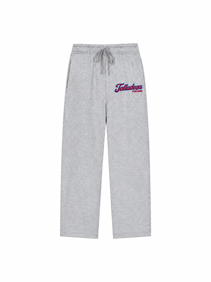 Talladega College straight leg sweatpants front