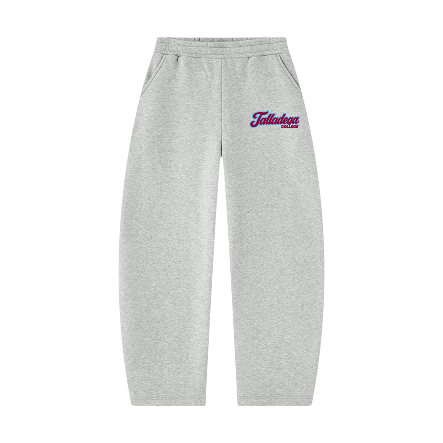 Talladega College Campus Collection wide leg sweatpants on white background