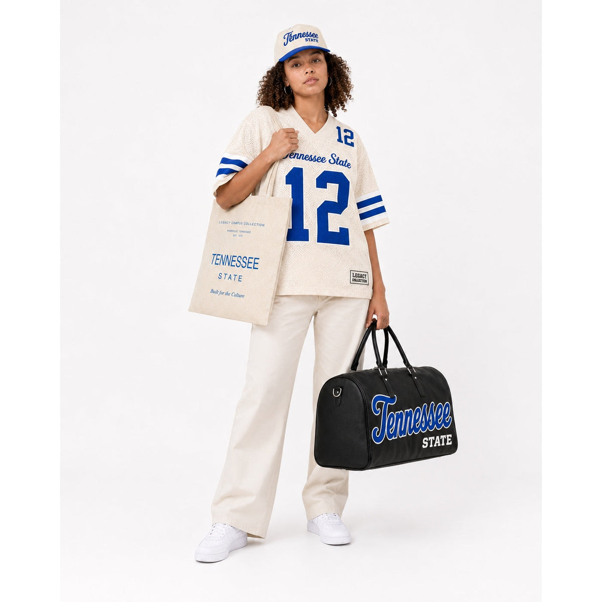 Tennessee State Legacy Campus Travel Bag female campaign image