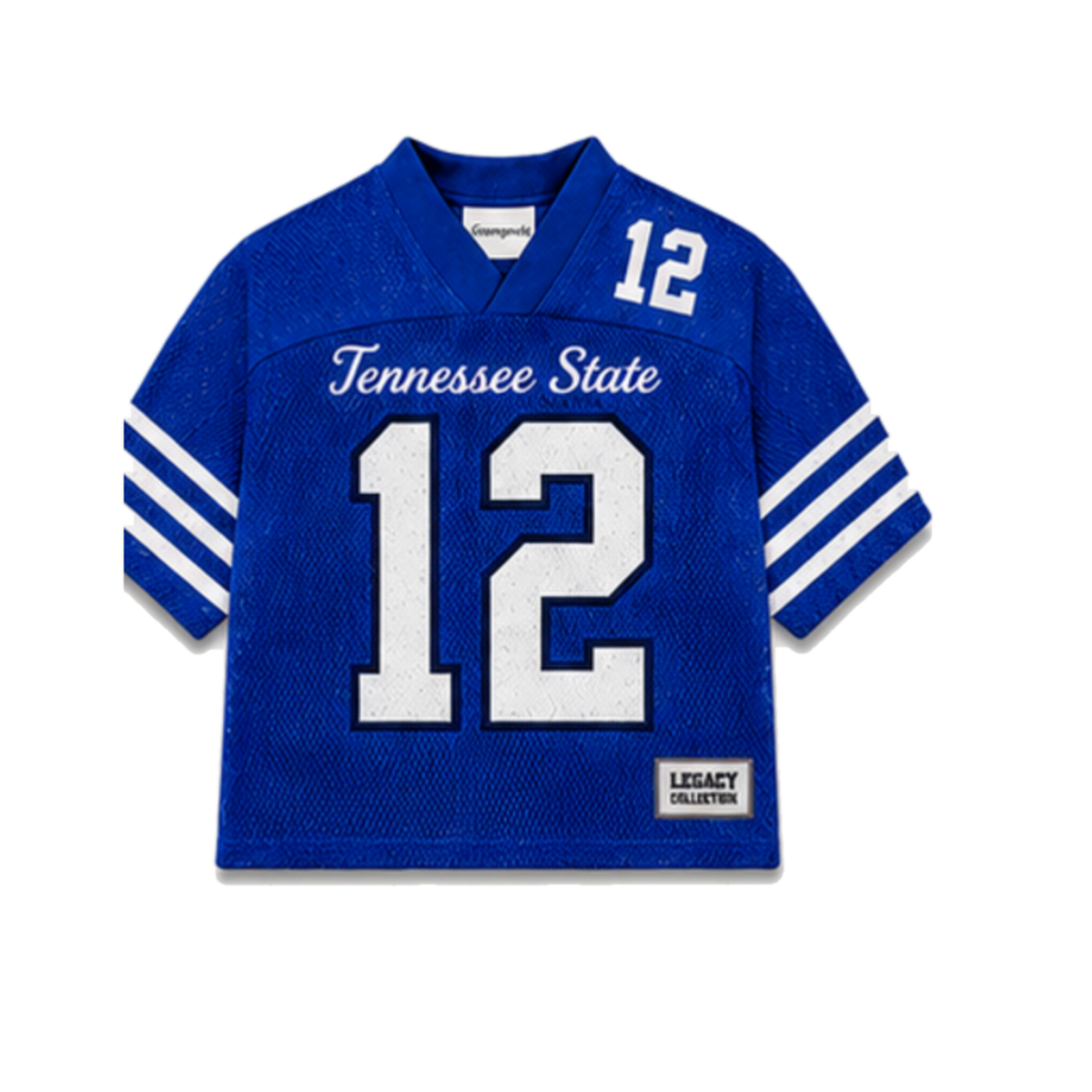 Tennessee State Legacy Jersey in regular school colors, front view