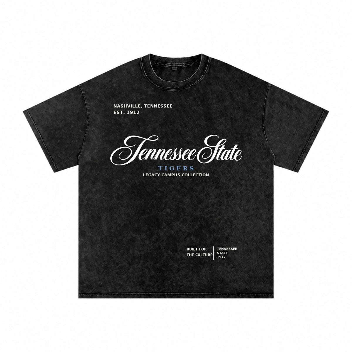 Tennessee State washed black short sleeve shirt front