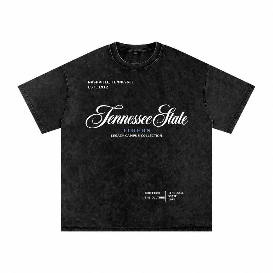 Tennessee State washed black short sleeve shirt front