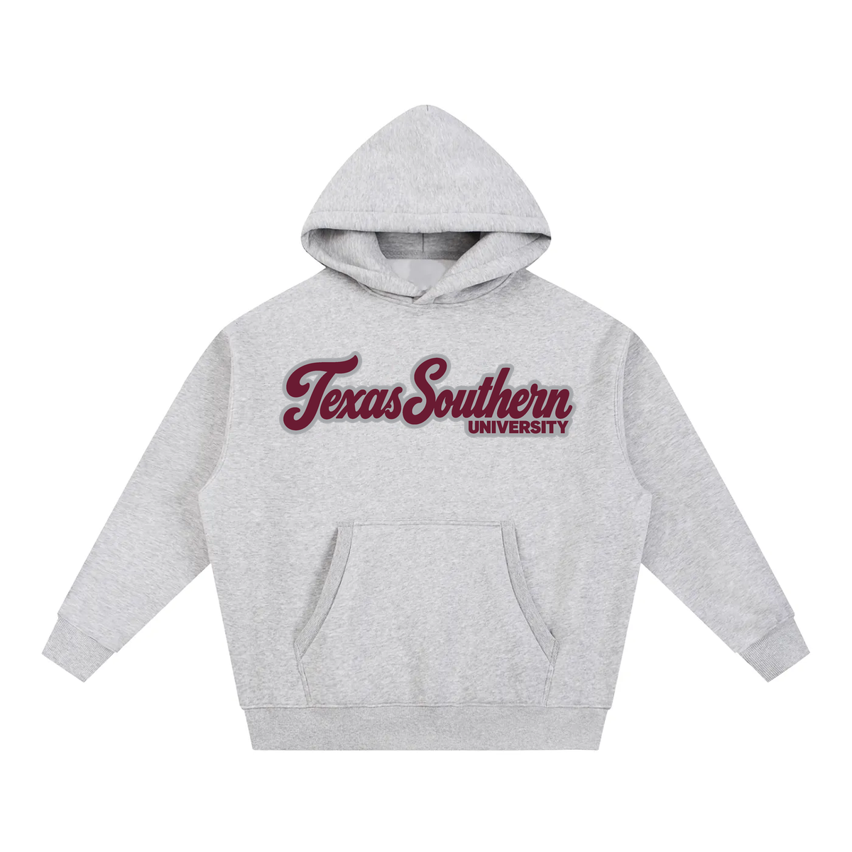 Texas Southern Campus Collection oversized hoodie on white background