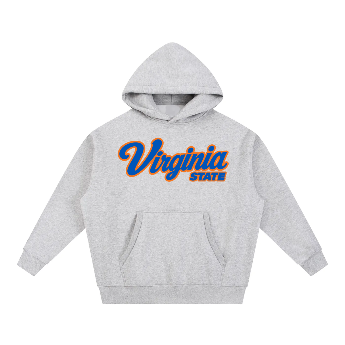 Virginia State Campus Collection oversized hoodie on white background