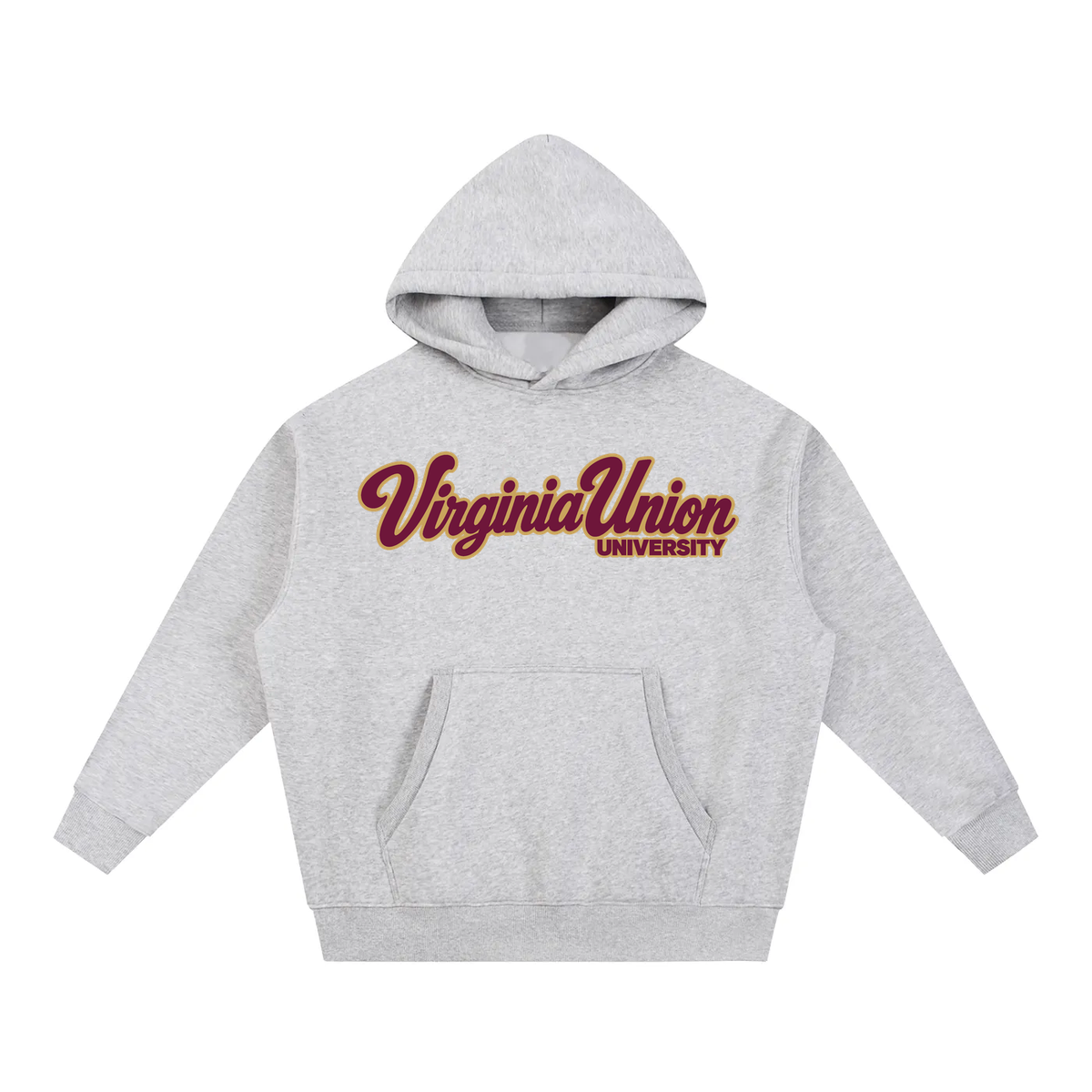 Virginia Union Campus Collection oversized hoodie on white background