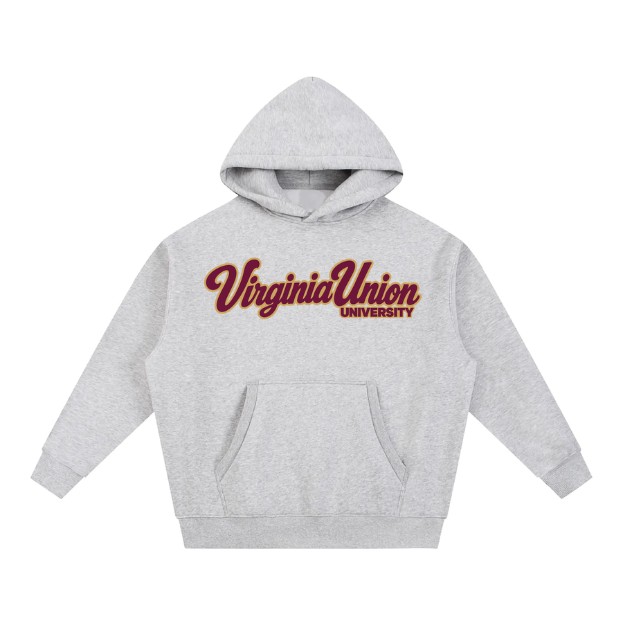 Virginia Union Campus Collection oversized hoodie on white background