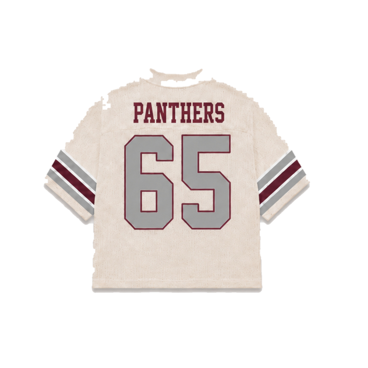 Virginia Union Legacy Jersey in cream, back view