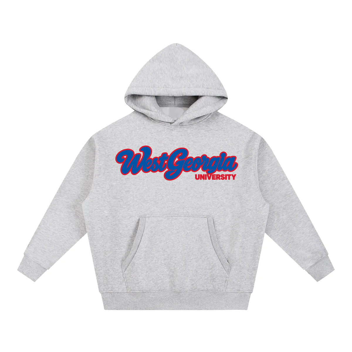West Georgia Campus Collection oversized hoodie on white background